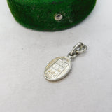 Sterling Silver Religious Catholic Charm Pendant Vintage c1970