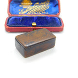 Georgian Small Papier Mache Snuff or Pill Box Antique c1800 Early