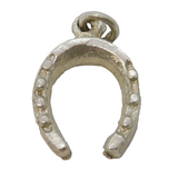 Sterling Silver Lucky Horseshoe Charm Pendant Vintage c1970