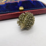 Sterling Silver Prickly Hedgehog Charm Pendant Vintage c1970