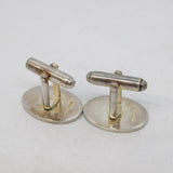 Sterling Silver Engine Turned Textured Cufflinks Vintage 2005 London