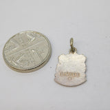 Sterling Silver Enamel Devon Shield Charm Pendant Vintage c1970