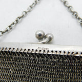 Art Deco Sterling Silver Ladies Chainmail Purse Antique 1916 London