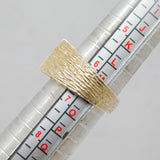 Sterling Silver 3 Stone White Topaz Signet Ring Modern 2000 Birmingham Size N