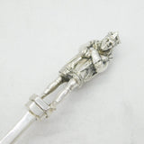 Victorian Silver Plated King Richard III Figural Serving Spoon Antique c1890s
