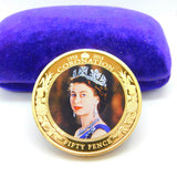 Gold Plated Bailiwick of Jersey Elizabeth II Diamond Jubilee Coin 2013