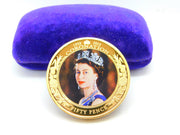 Gold Plated Bailiwick of Jersey Elizabeth II Diamond Jubilee Coin 2013