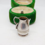 Sterling Silver Water Jug Charm Pendant Vintage c1970