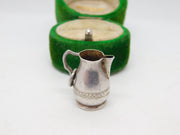 Sterling Silver Water Jug Charm Pendant Vintage c1970