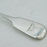Aberdeen Scottish Provincial Sterling Silver Dessert Spoon Antique Georgian