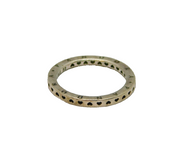 Sterling Silver Heart Cut Out Stacking Band Ring Contemporary c2010 Size L