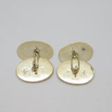 Pair Of Sterling Silver Maltese Cross Oval Gents Cufflinks Vintage c1970