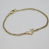 Sterling Silver Diamond Set Dolphin Form Child's Bracelet Modern c2000