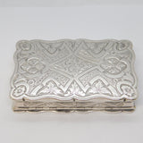 Victorian Sterling Silver Royal Perthshire Rifles Snuff Box Antique 1872