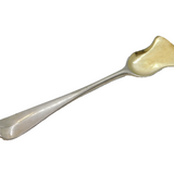 George II Sterling Silver Parcel Gilt Bowl Salt Shovel Antique c1750s