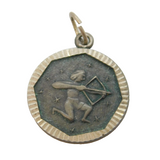 Sterling Silver Sagittarius the Archer Charm Pendant Vintage c1970s