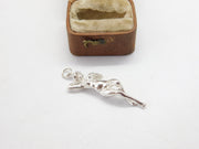 Sterling Silver Classical Nude Figure Large Charm Pendant Vintage c1970