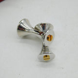 Cartier Boxed Pair of Sterling Silver & Gold Gents Cufflinks Vintage c200s