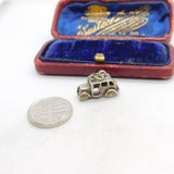 Sterling Silver Motor Car Charm Pendant Vintage c1970
