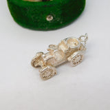 Sterling Silver Motor Car Charm Pendant Vintage c1970