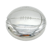 George V Sterling Silver Novelty Football Form Snuff Box Antique 1920 Birmingham