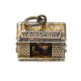 Sterling Silver Blacksmith's Shop Smithy Charm Pendant Vintage c1970s