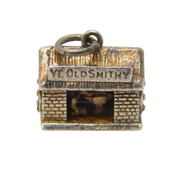 Sterling Silver Blacksmith's Shop Smithy Charm Pendant Vintage c1970s