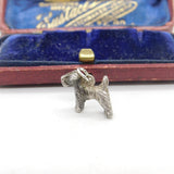 Sterling Silver Little Doggy Charm Pendant Vintage c1970