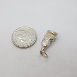 Sterling Silver Religious Buddha Charm Pendant Vintage c1970s