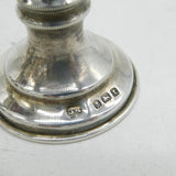 Art Deco Pair of Sterling Silver Kiddush Cups Antique 1912 Birmingham