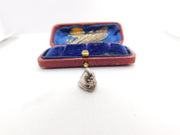Sterling Silver Custodian Helmet Charm Pendant Vintage c1970