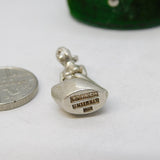 Danish Sterling Silver Virgo Zodiac Cast Charm Pendant Vintage c1970