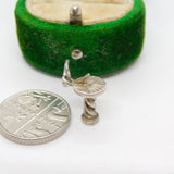 Sterling Silver Traditional Sundial Charm Pendant Vintage c1970