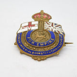 20th Century Gilt Metal & Enamel Political Conservatives Badge Antique c1930s