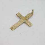 Sterling Silver Fred Manshaw Patterned Cross Charm Pendant Vintage 1963 London