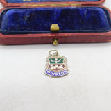 Sterling Silver & Enamel Windsor Charm Pendant Vintage c1970