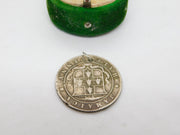 Sterling Silver Jamaica Half Penny Coin Charm Pendant Antique c1910