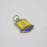 Sterling Silver Prestwick Enamel Shield Travel Souvenir Charm Vintage c1970s