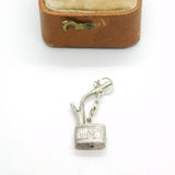 Sterling Silver Fire Lighter Charm Pendant Vintage c1970