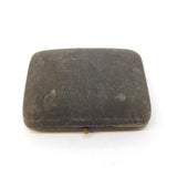 Victorian Fabric Jewellery Box A.J Barber, Nottingham Antique c1890