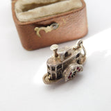 Sterling Silver Paddle Steam Boat Charm Pendant Vintage c1970