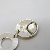 Studio Sterling Silver Three-Part Drop Pendant Vintage c2000s