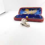 Sterling Silver Mother Hubbard Boot Charm Pendant Vintage c1970