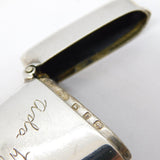 Victorian Sterling Silver 'Ada Morris' Vesta Case Antique 1898 Birmingham