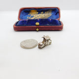 Sterling Silver Family in the Shoe Opening Charm Pendant Vintage c1970