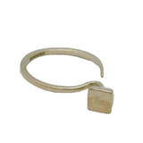 Sterling Silver Open Front Nail Studio Ring Contemporary 2015 London Size J