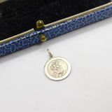Sterling Silver St Christopher Patron of Travel Charm Pendant Vintage c1970