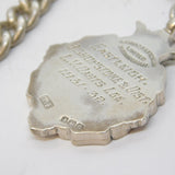 Edwardian Sterling Silver Graduating Albert Watch Chain Antique 1904 London