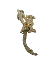 Sterling Silver Moving Bird On Perch Charm Pendant Vintage c1970