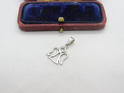 Sterling Silver Angel Drop Charm Pendant Vintage c1970